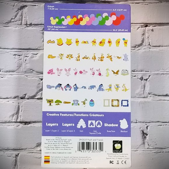 CRICUT - Disney - Pooh & Friends - Provo Craft 2008 - Picture 2 of 4